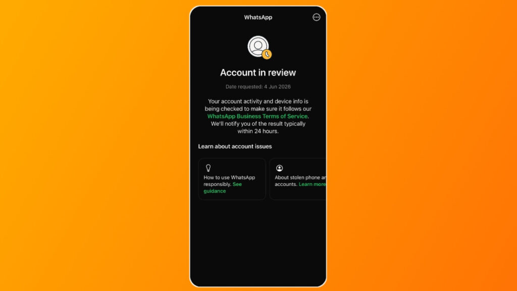 How to Fix WhatsApp Account in Review Issue