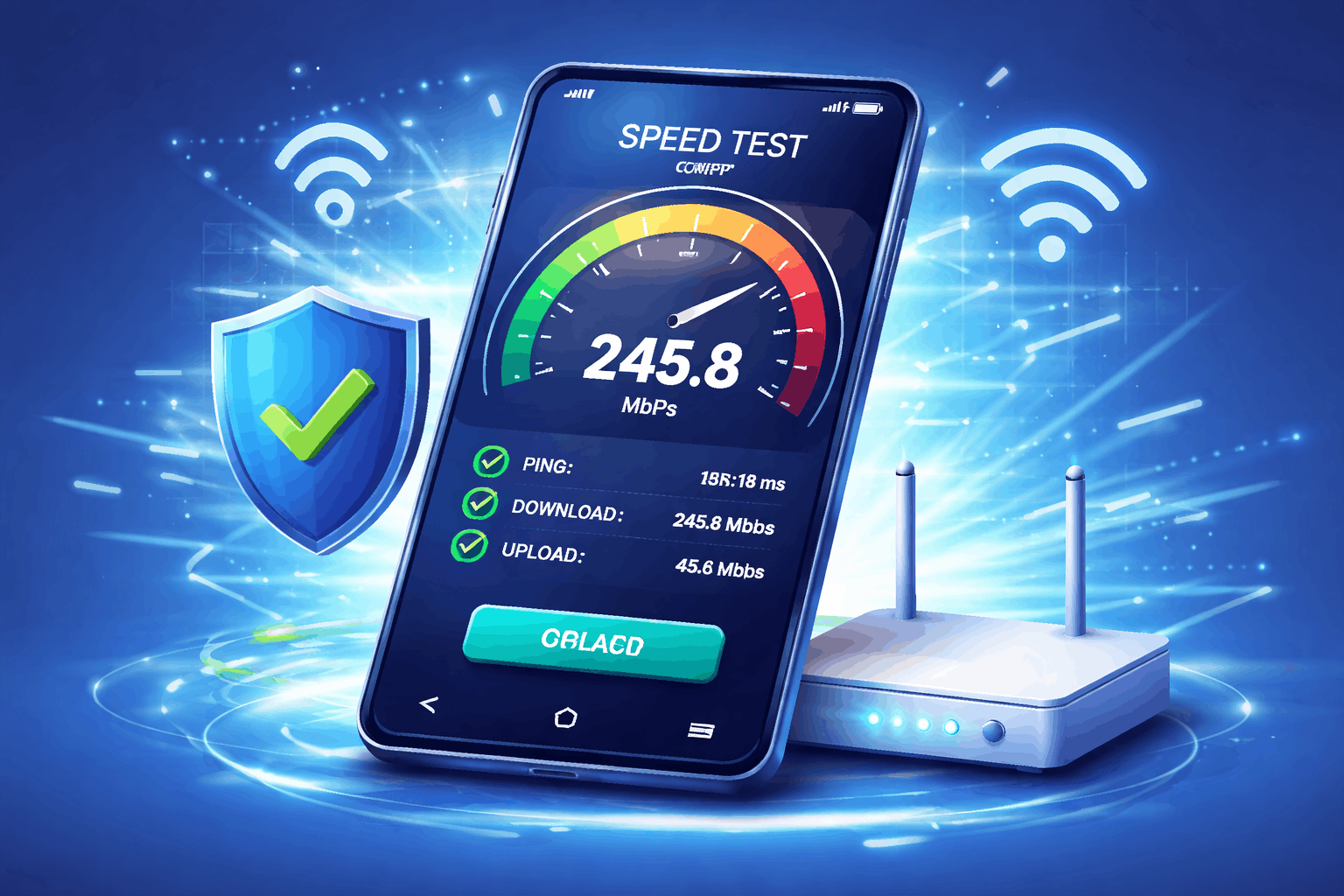 a internet check and speed fast