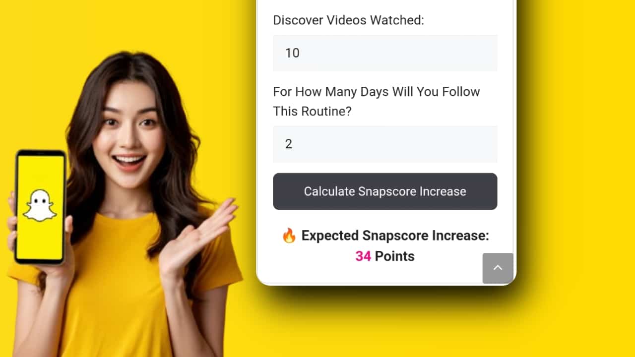Snapchat Snapscore Calculator