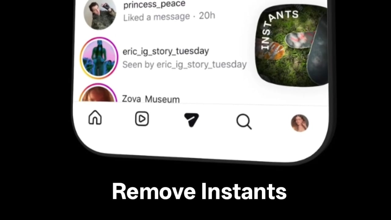 How to Remove the 'Instants' Option from Instagram